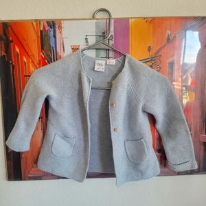 ZARA BABY KNIT JACKET CARDIGAN COTTON SIZE 3/4